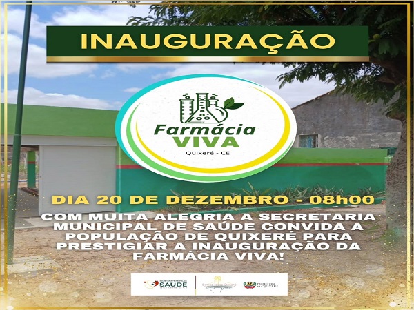 Inauguração da farmácia viva